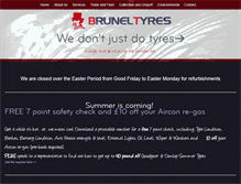 Tablet Screenshot of bruneltyres.com